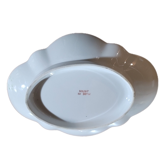 Exquisite Vintage Japanese Dragon Ware Trinket Dish in Radiant Red - Picture 7 of 7